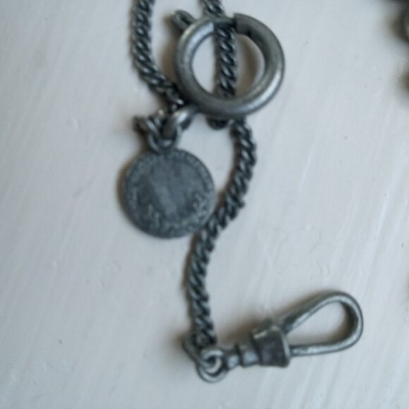 ALL SAINTS SPITALFIELDS RARE NECKLACE PURSE CHAIN MAIL  LONG - Picture 3 of 7